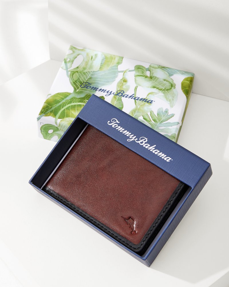 Contrast Binding Slimfold Wallet - Tommy Bahama Men