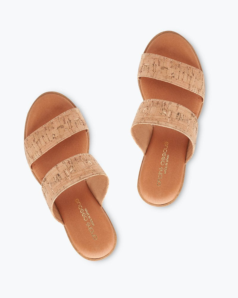 André Assous Gwenn Cork Wedge Sandals - Tommy Bahama Women