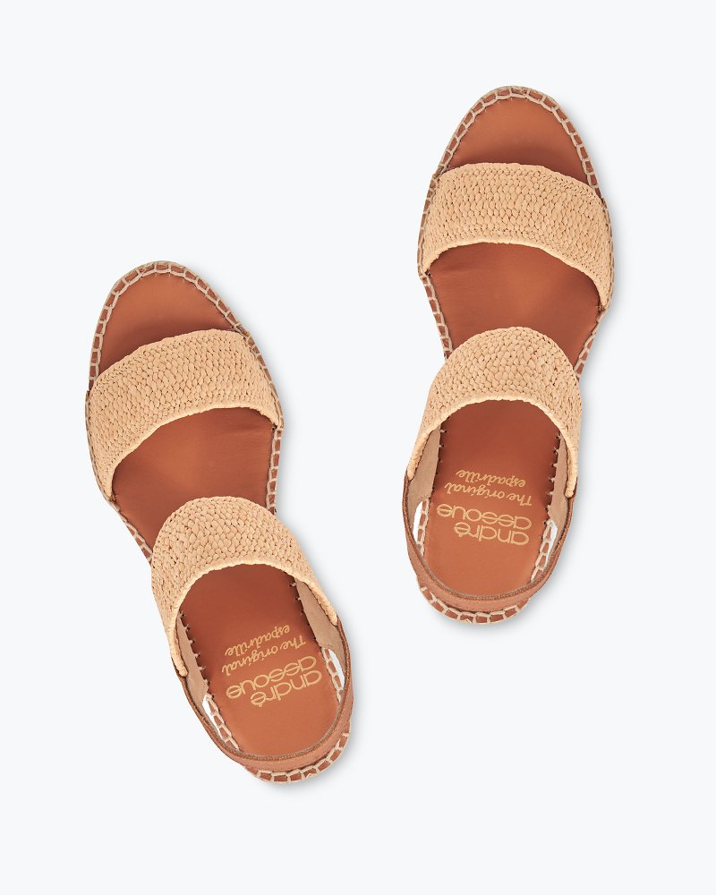 André Assous Aviana Stretch Espadrille Wedge Sandals - Tommy Bahama Women