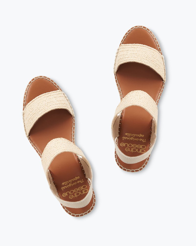 André Assous Aviana Stretch Espadrille Wedge Sandals - Tommy Bahama Women