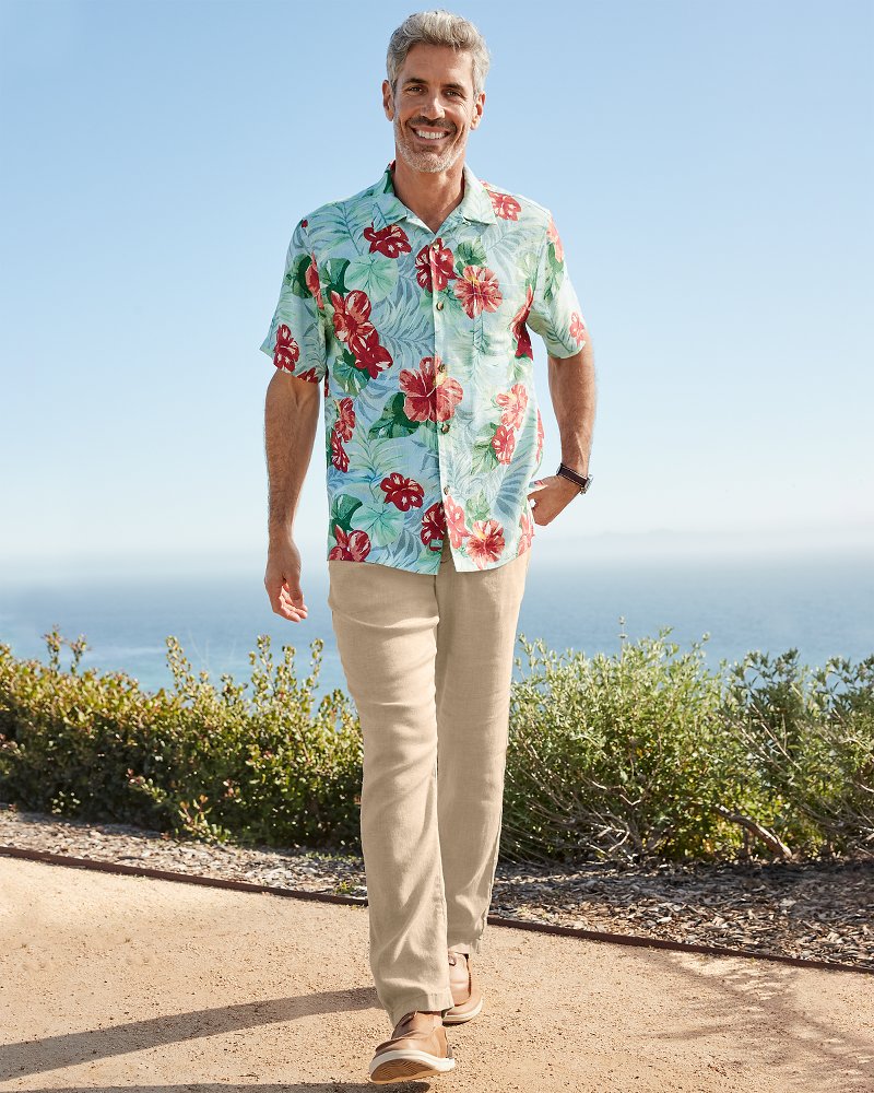 Big & Tall Beach Coast Linen-Blend Elastic-Waist Pants - Tommy Bahama Men