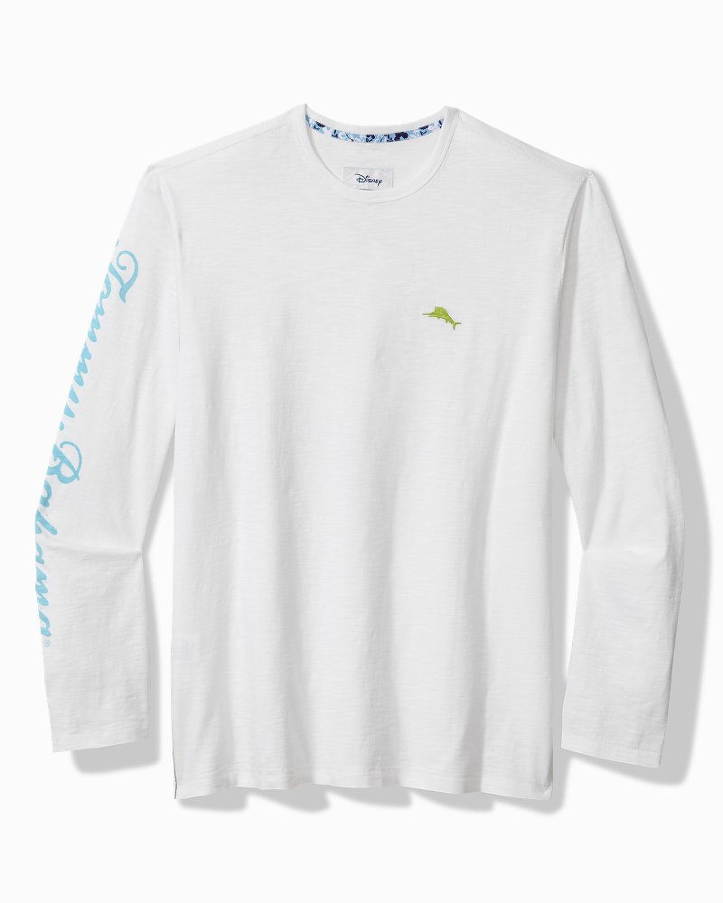 Big & Tall Disney Postcard to Paradise Long-Sleeve Lux T-Shirt - Tommy Bahama Men