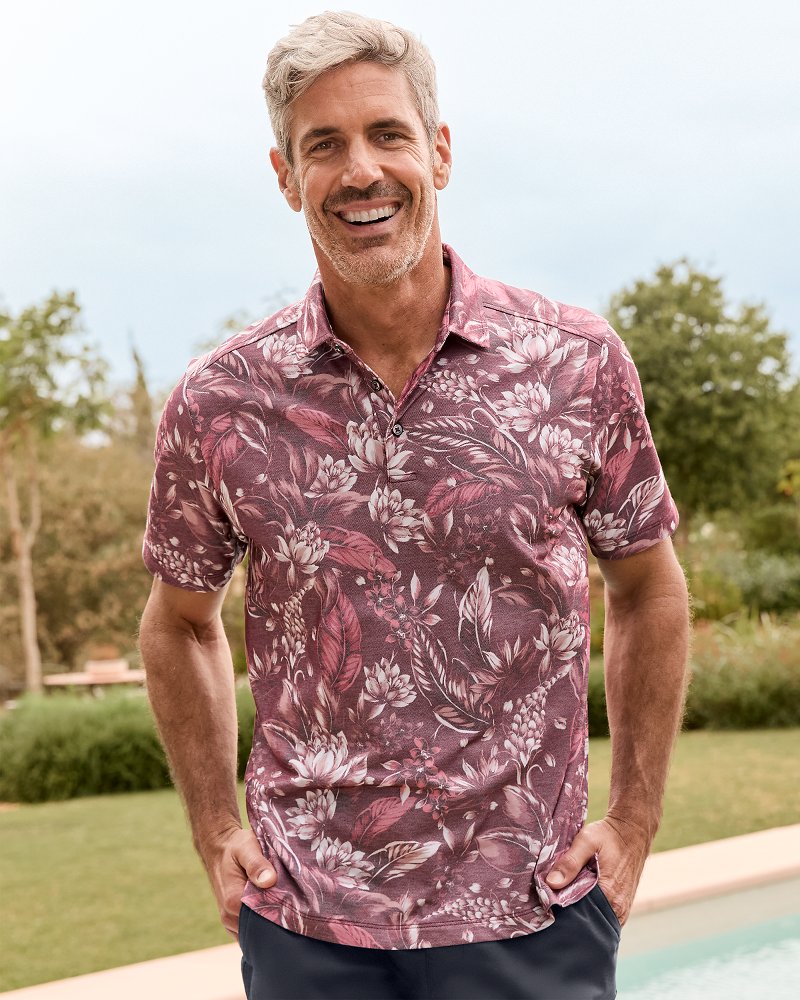 Big & Tall Midnight Excursions IslandZone® Polo - Tommy Bahama Men