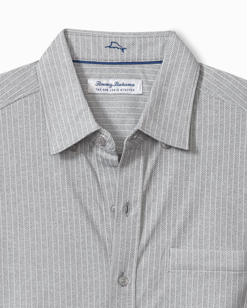 Big & Tall San Lucio Studio Stripe Knit Stretch Shirt - Tommy Bahama Men