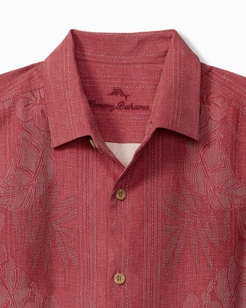 Big & Tall Bali Border Silk Camp Shirt - Tommy Bahama Men