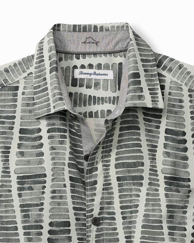 Big & Tall Boardwalk Blues Silk Camp Shirt - Tommy Bahama Men