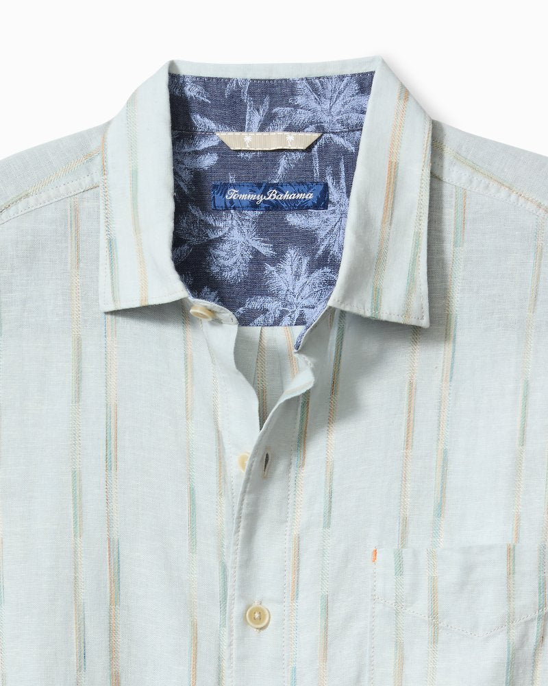 Big & Tall Sonora Stripe Linen-Blend Short-Sleeve Shirt - Tommy Bahama Men
