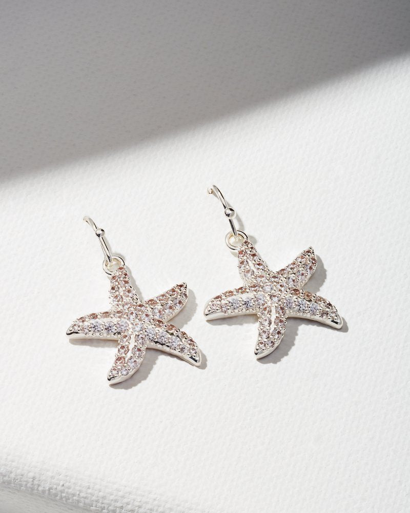 Island Essence Silver Starfish Earrings - Tommy Bahama Women