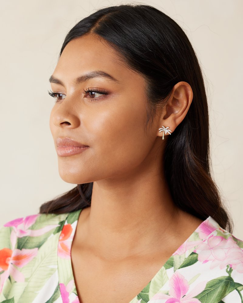 Kihei Collection Palm Tree Stud Earrings - Tommy Bahama Women