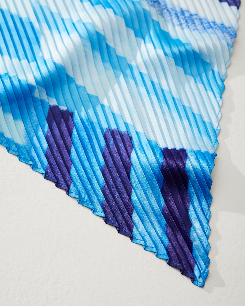 Mosaic Stripes Pleated Diamond Scarf - Tommy Bahama Women