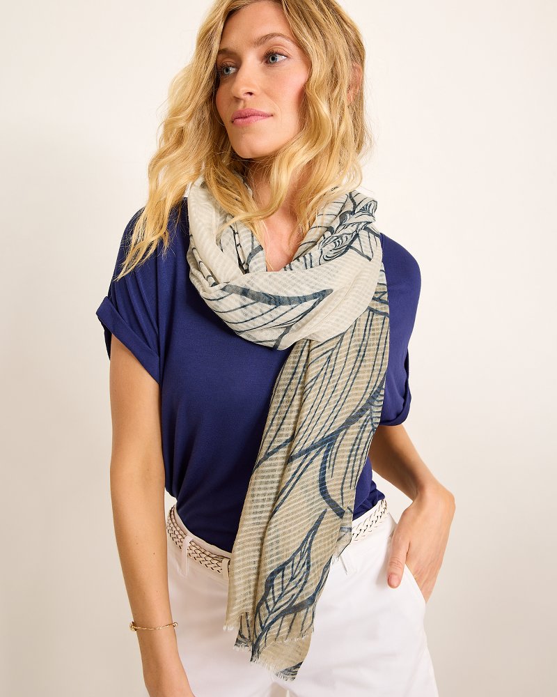 Block Bouquet Wrap Scarf - Tommy Bahama Women