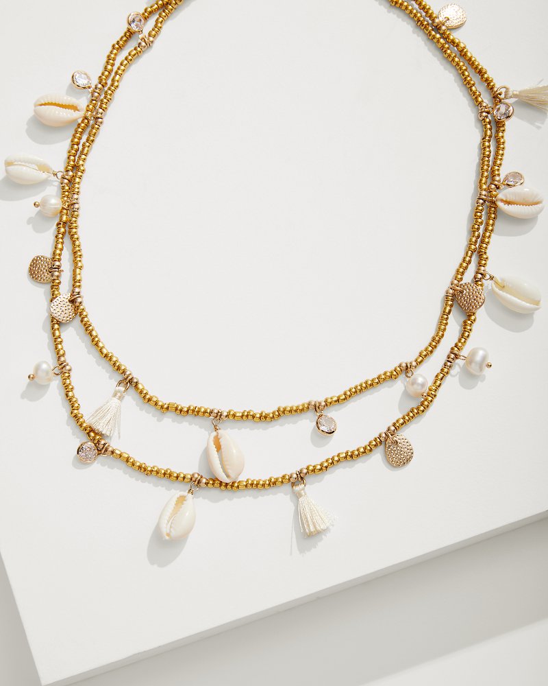 Seaside Cowrie Shell Station Necklace - Tommy Bahama Women