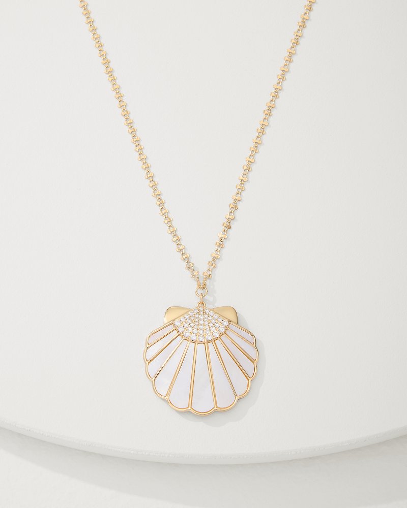 Moments in Paradise Mother of Pearl and Shell Pendant Necklace - Tommy Bahama Women