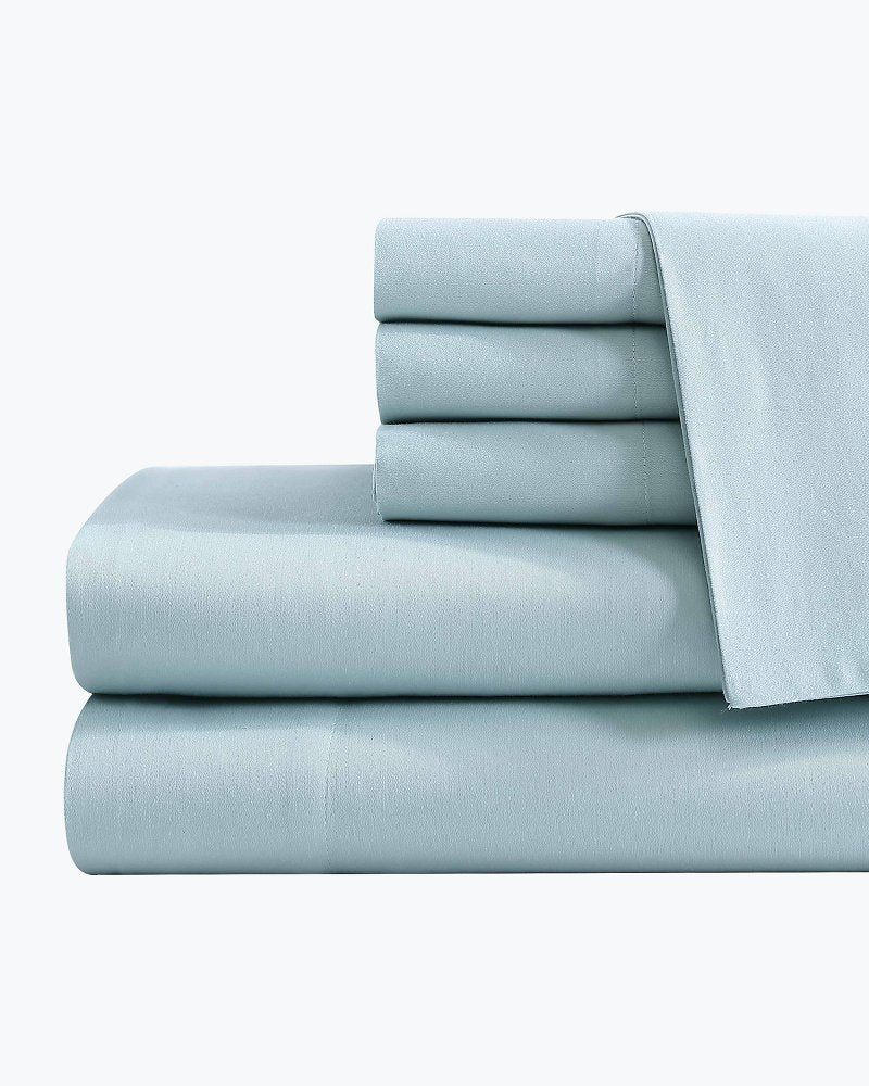 Solid Sateen 6-Piece Queen Sheet Set - Tommy Bahama Beach & Home