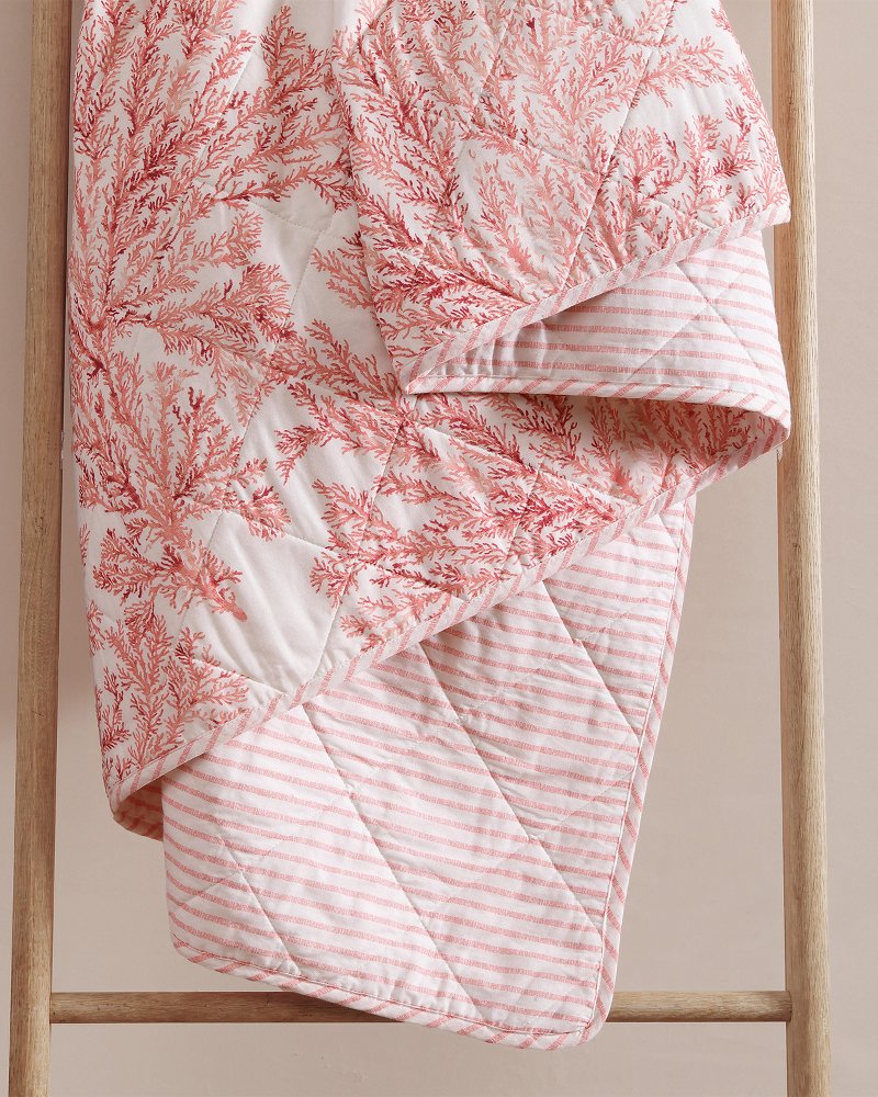 Coral Garden Reversible 2-Piece Twin Quilt Set - Tommy Bahama Beach & Home