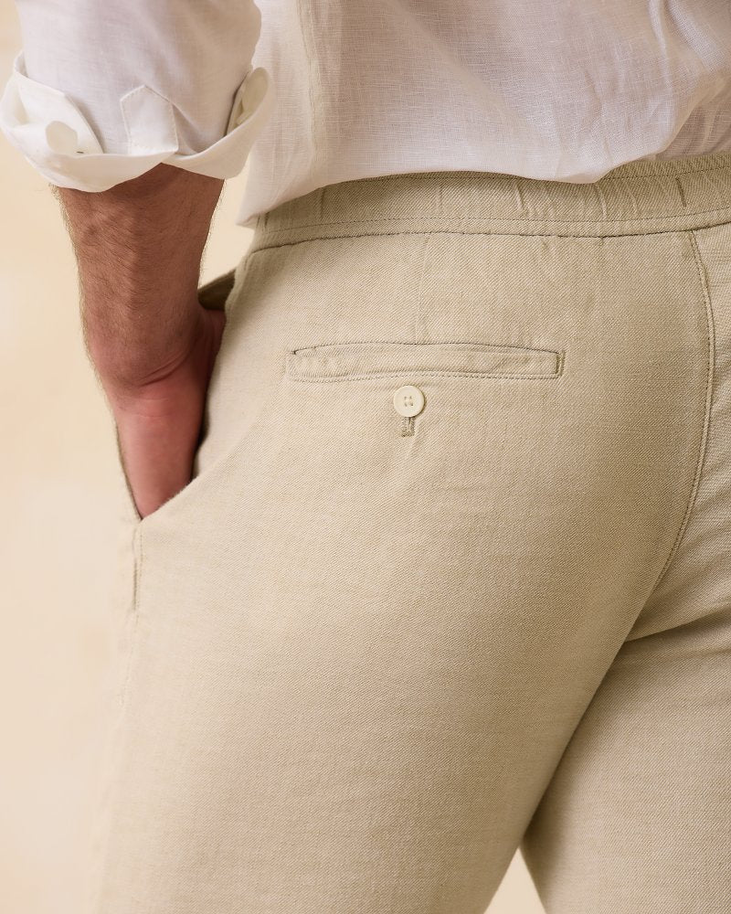 Beach Coast Linen-Blend Elastic-Waist Pants - Tommy Bahama Men