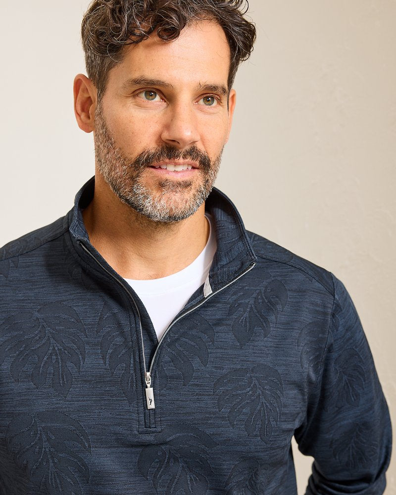 Monstera Fade IslandZone® Half-Zip Sweatshirt - Tommy Bahama Men