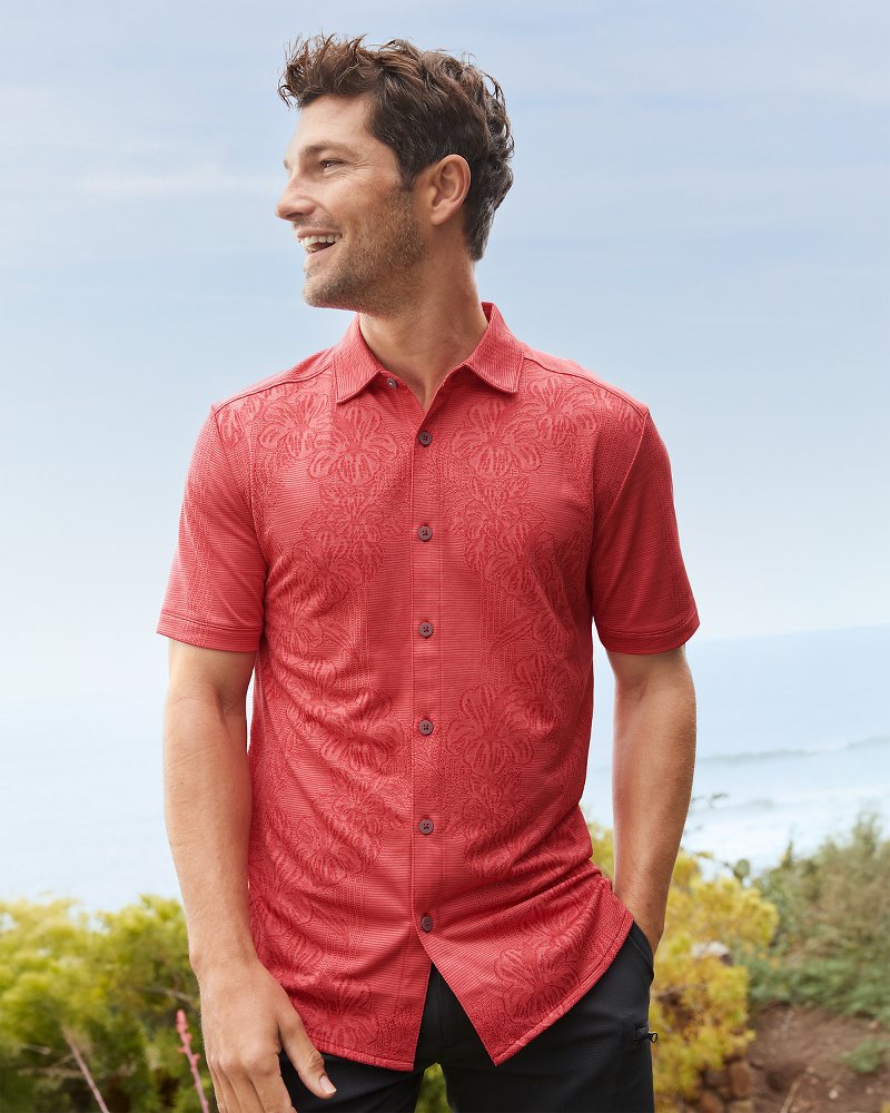 Palm Coast Cascade Vines IslandZone® Knit Shirt - Tommy Bahama Men