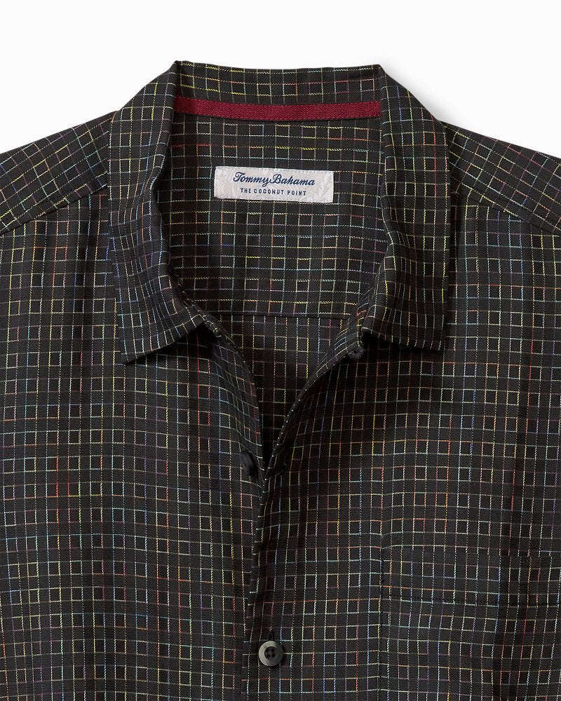 Coconut Point Prismatic Check IslandZone® Camp Shirt - Tommy Bahama Men