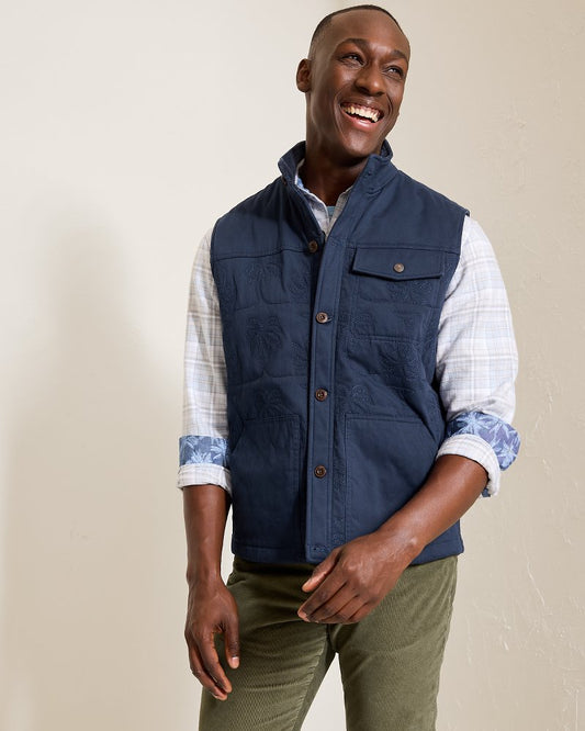 Palisades Palm Quilted Vest - Tommy Bahama Men