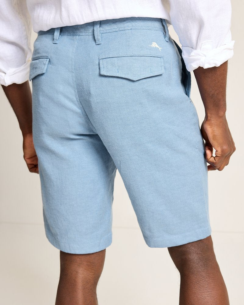 Beach Coast Linen-Blend Flat-Front 12-Inch Shorts - Tommy Bahama Men