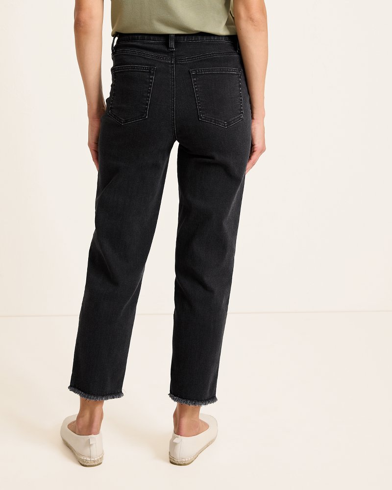High-Rise Cropped Straight-Leg Jeans - Tommy Bahama Women