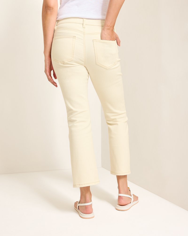 Natural Mid-Rise Cropped Mini Bootcut Jeans - Tommy Bahama Women