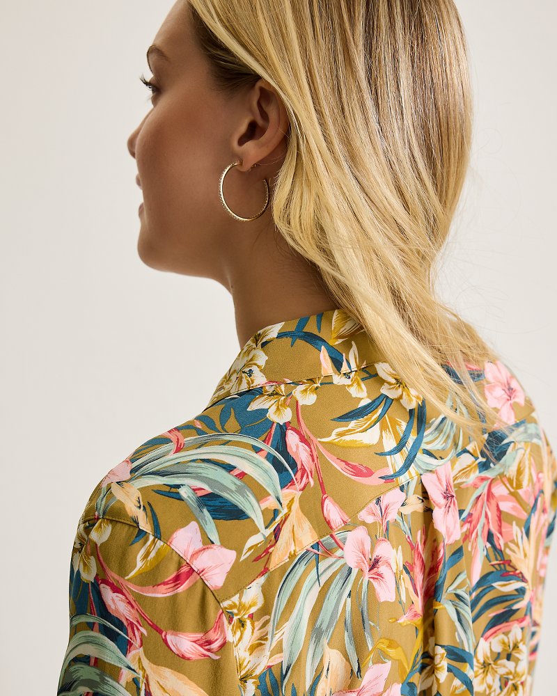 Flora Amora Long-Sleeve Silk Shirt - Tommy Bahama Women