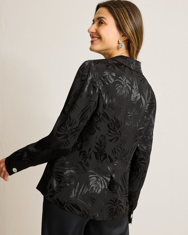Satin Jacquard Blazer - Tommy Bahama Women