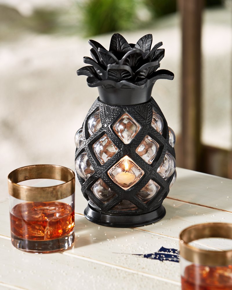 Large Glass Pineapple Votive Holder - Tommy Bahama Beach & Home