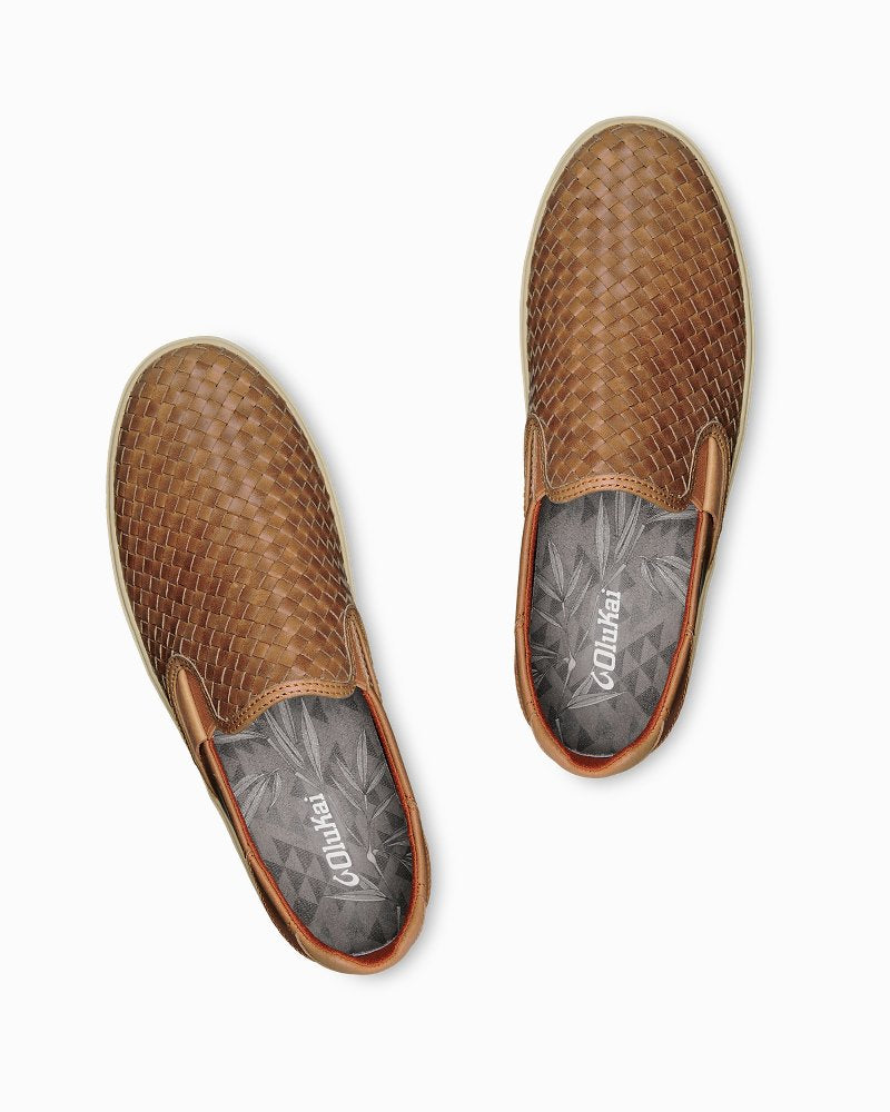 OluKai® Lae'ahi Lauhala Slip-On Sneakers - Tommy Bahama Men
