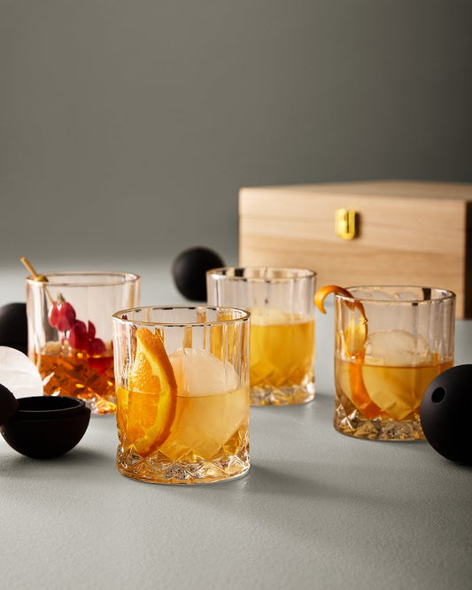 Tommy Bahama Crystal Rocks Glass and Ice Sphere Set - Tommy Bahama Beach & Home