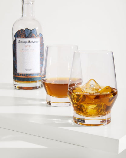 Viski® Heavy Base Crystal Whiskey Glasses - Set of 2 - Tommy Bahama Beach & Home