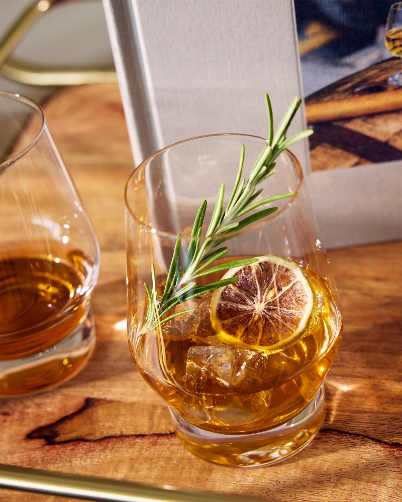 Viski® Heavy Base Crystal Whiskey Glasses - Set of 2 - Tommy Bahama Beach & Home