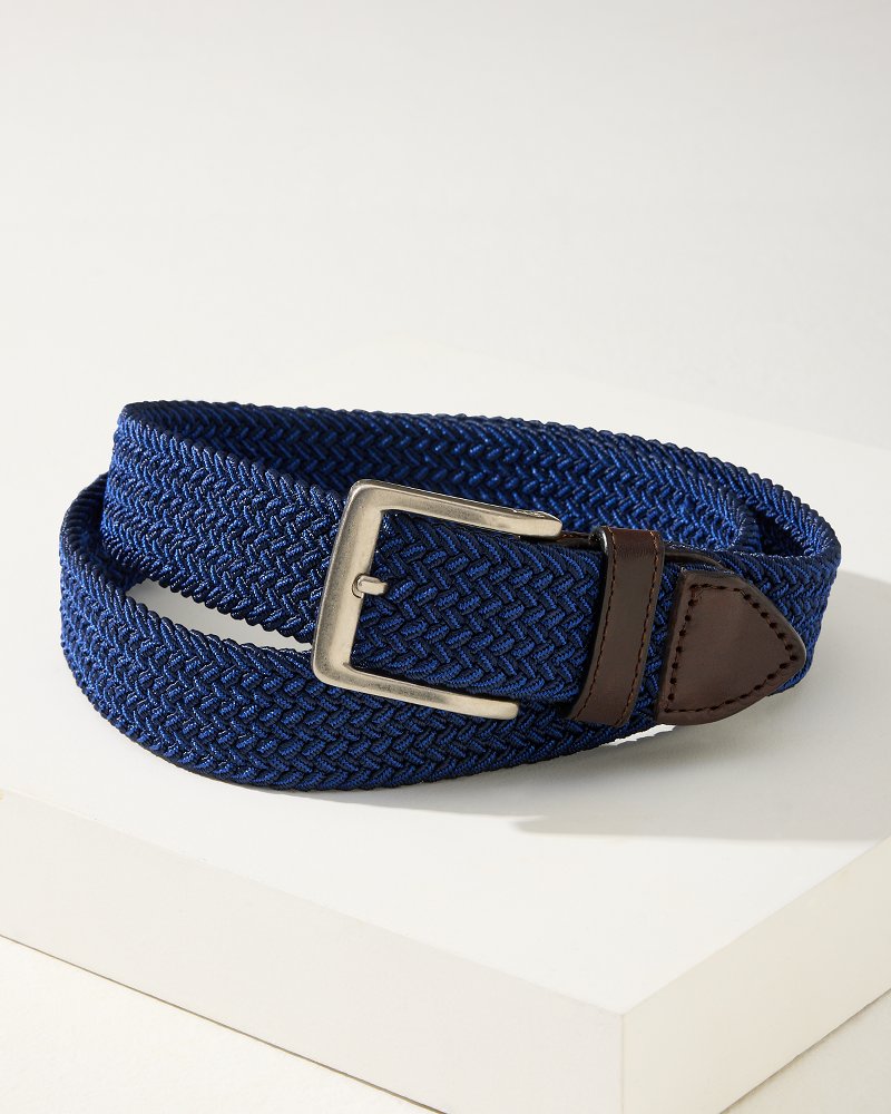 Two-Tone Stretch Webbed Belt - Tommy Bahama Men