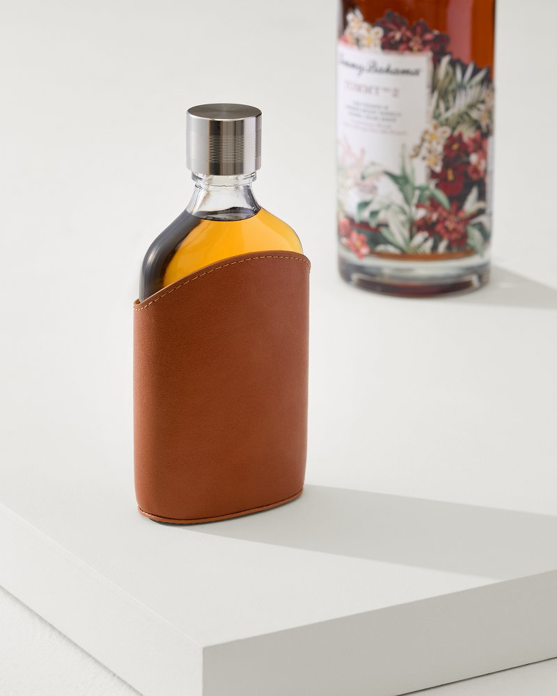 Viski® Parker Leather Flask - Tommy Bahama Beach & Home