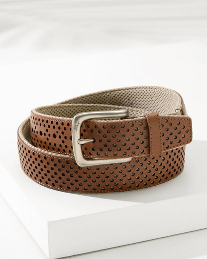 Leather Mesh Cushion Performance Belt - Tommy Bahama Men