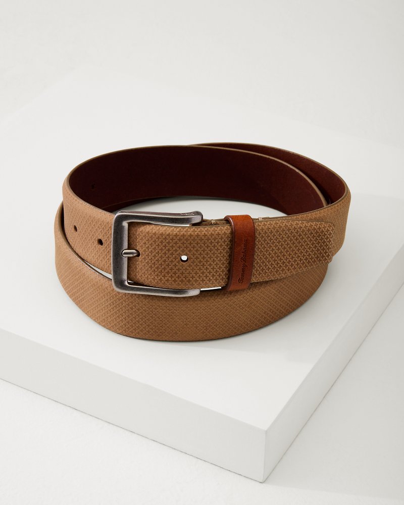 Embossed Nubuck Belt - Tommy Bahama Men