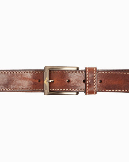 Heavy Stitch Leather Belt - Tommy Bahama Men