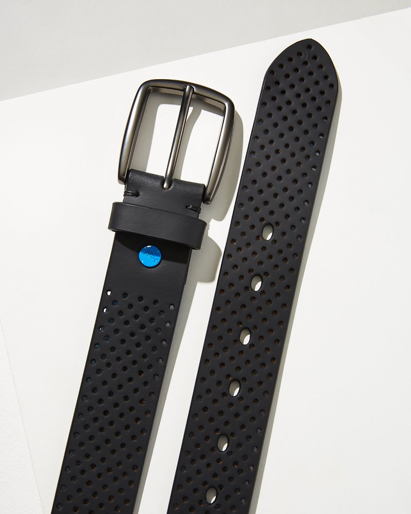 Perforated Rubberized Performance Belt - Tommy Bahama Men