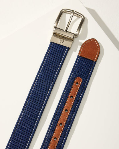 Leather Mesh Reversible Performance Belt - Tommy Bahama Men