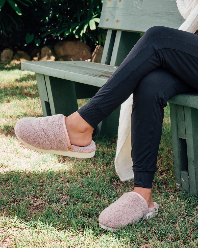 OluKai® Pūpū Mua Fuzzy Slippers - Tommy Bahama Women