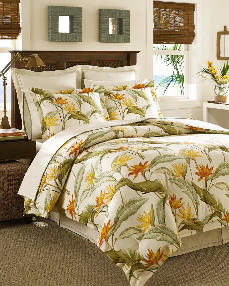 Birds of Paradise 4-Piece California King Comforter Set - Tommy Bahama Beach & Home