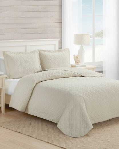 Raffia Solid 2-Piece Twin Quilt Set - Tommy Bahama Beach & Home