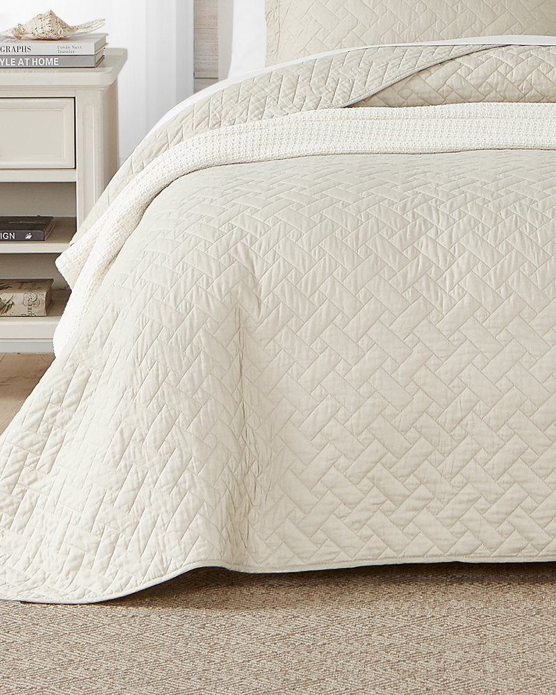 Raffia Solid 2-Piece Twin Quilt Set - Tommy Bahama Beach & Home
