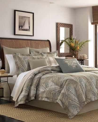 Raffia Palms California King Comforter Set - Tommy Bahama Beach & Home