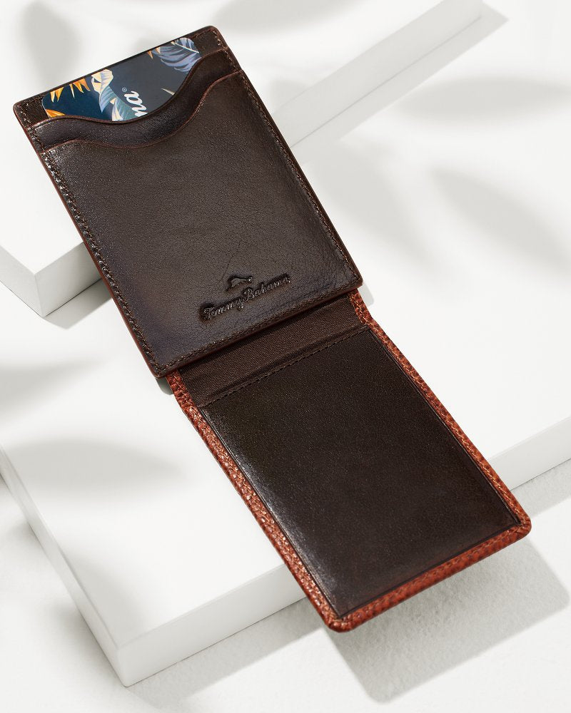Scotchgrain Leather Magnetic Front Pocket Wallet - Tommy Bahama Men