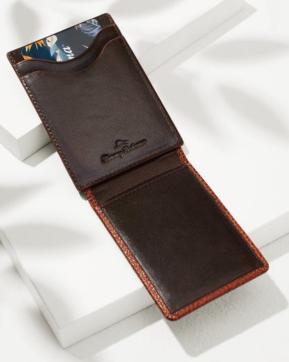 Scotchgrain Leather Magnetic Front Pocket Wallet - Tommy Bahama Men