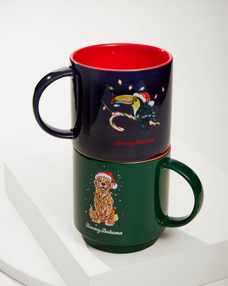 Santa's Toucan Stackable Mug - Tommy Bahama Beach & Home
