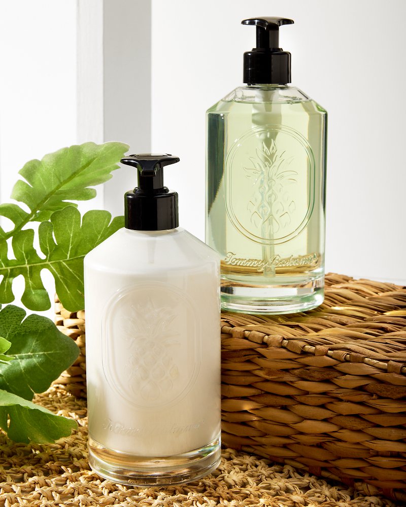 Island Blend Glass Hand Soap & Lotion Set - Tommy Bahama Beach & Home